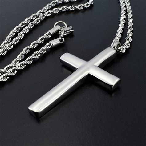 box stainless steel cross pendant|stainless steel cross pendant only.